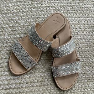 A New Day Tan Sparkly Sandals